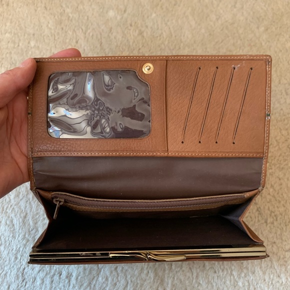 Vintage 80s Designer Large Wallet Italian Cowhide Leather Good Condition - Picture 10 of 17